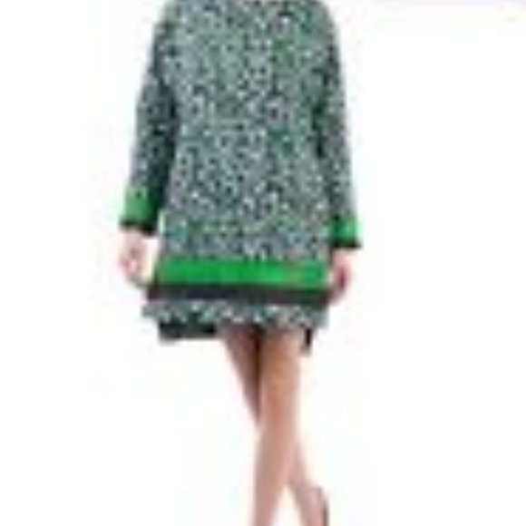 Guttha Green Leopard Sweatshirt tunic dipped Small. - Picture 2 of 2
